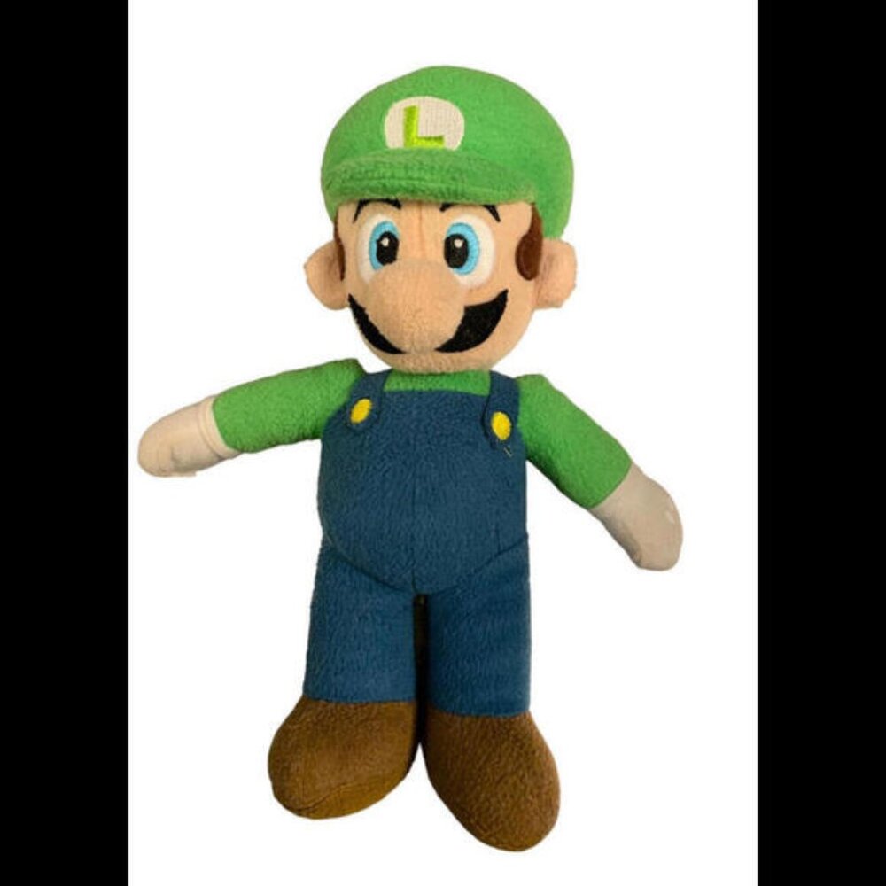 Super Mario Bros.Luigi 10inchinches Plush  Licensed Product 2012 Small Defect‌